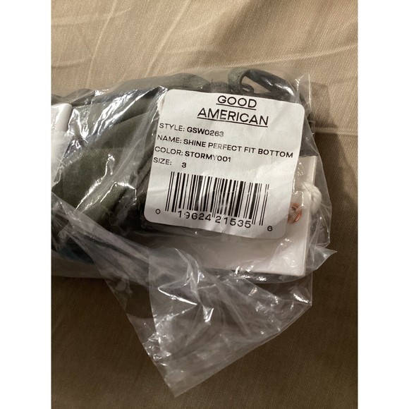 Good American Shine Perfect Fit Bottom $49 in Stormy Size 3 Large - Picture 7 of 8